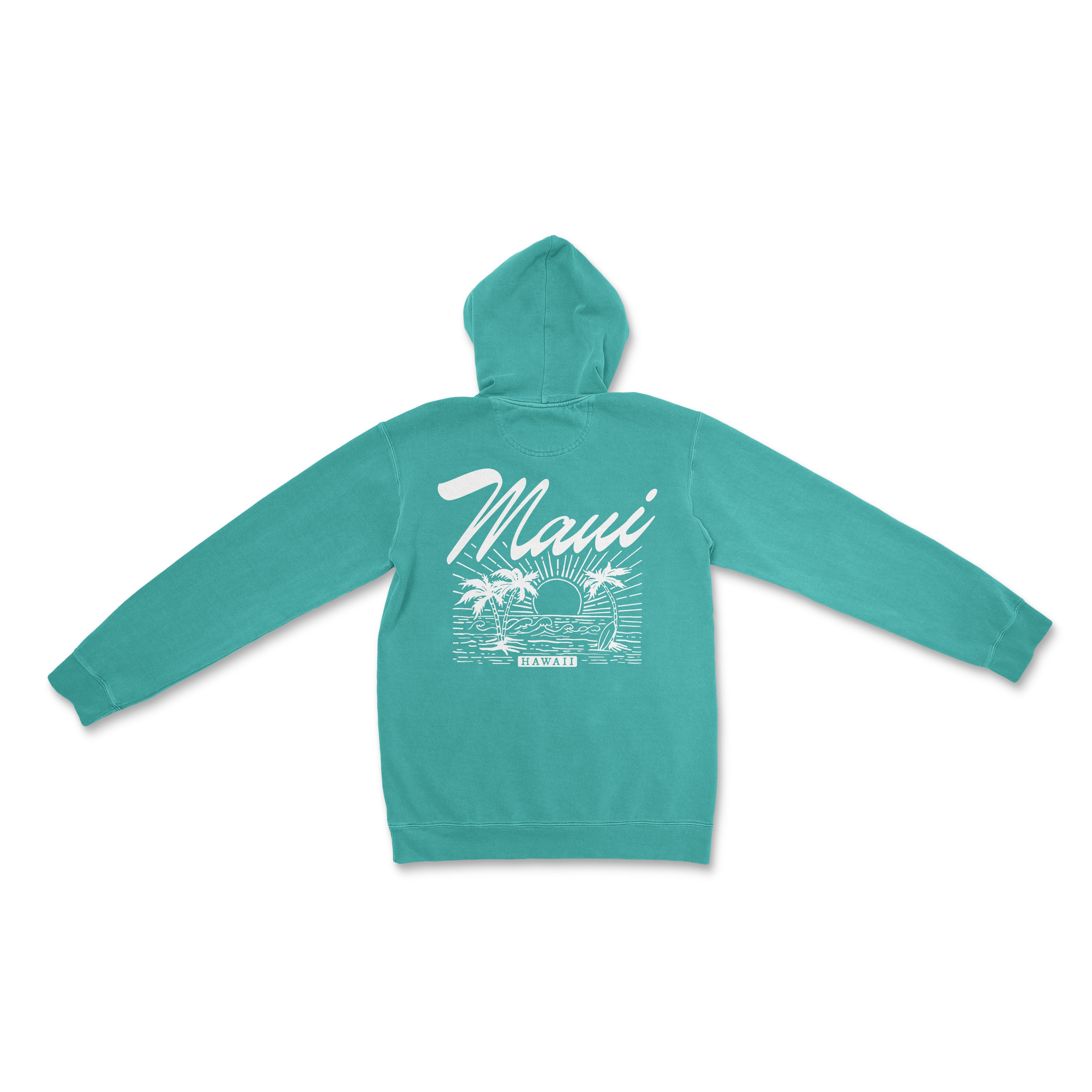 a turquoise hoodie with the words miami on it