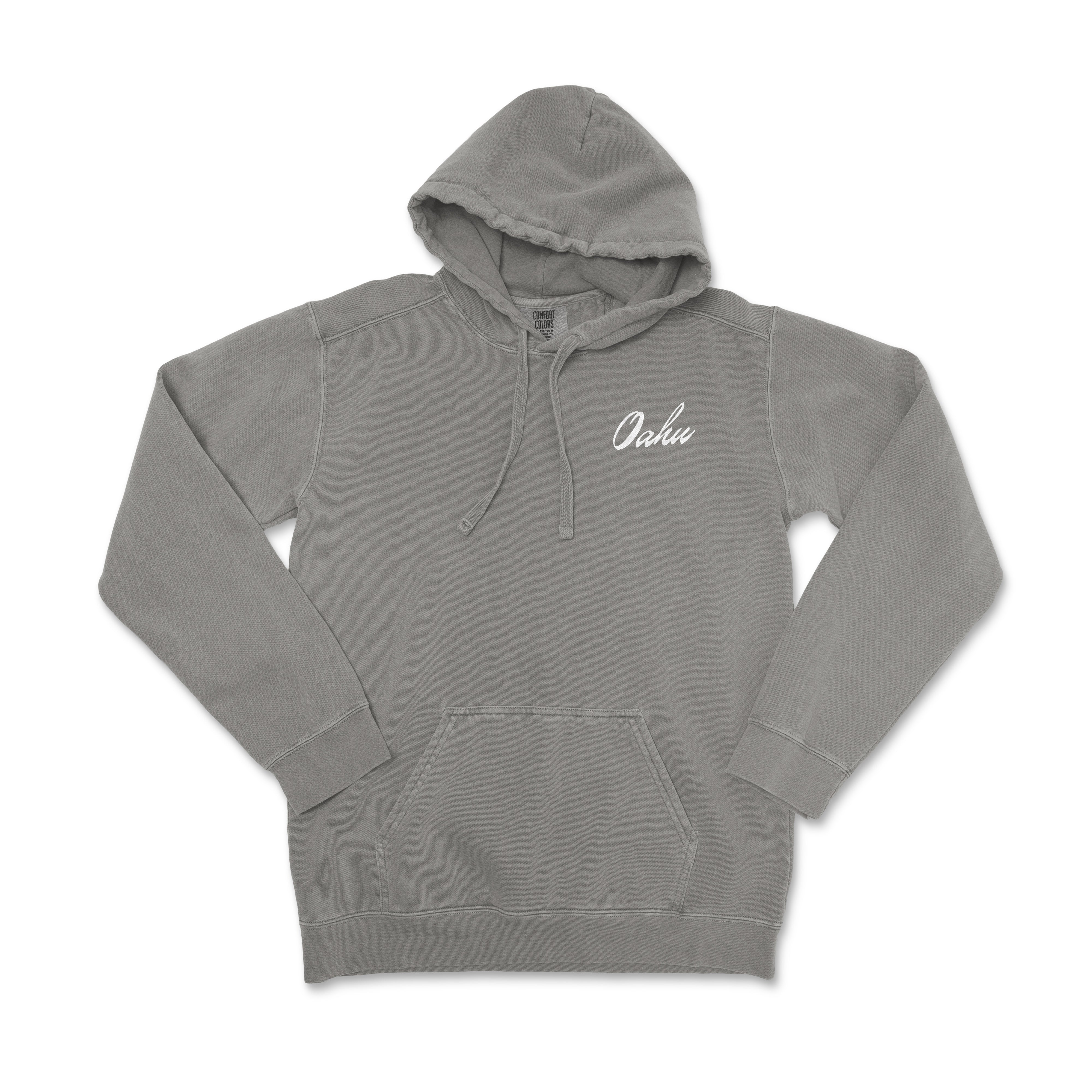 a grey hoodie with the word dad written on it