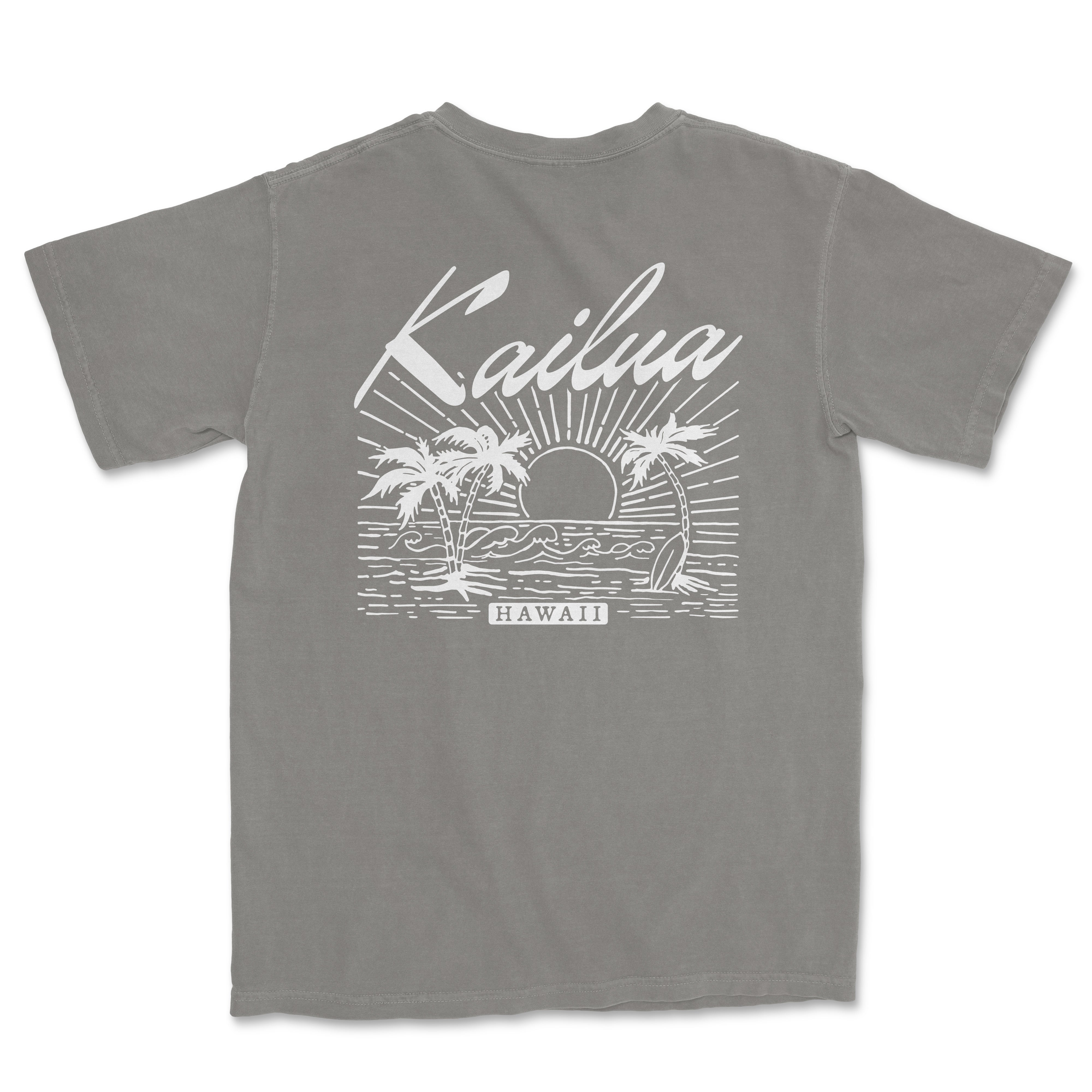 a t - shirt with the words kalua on it