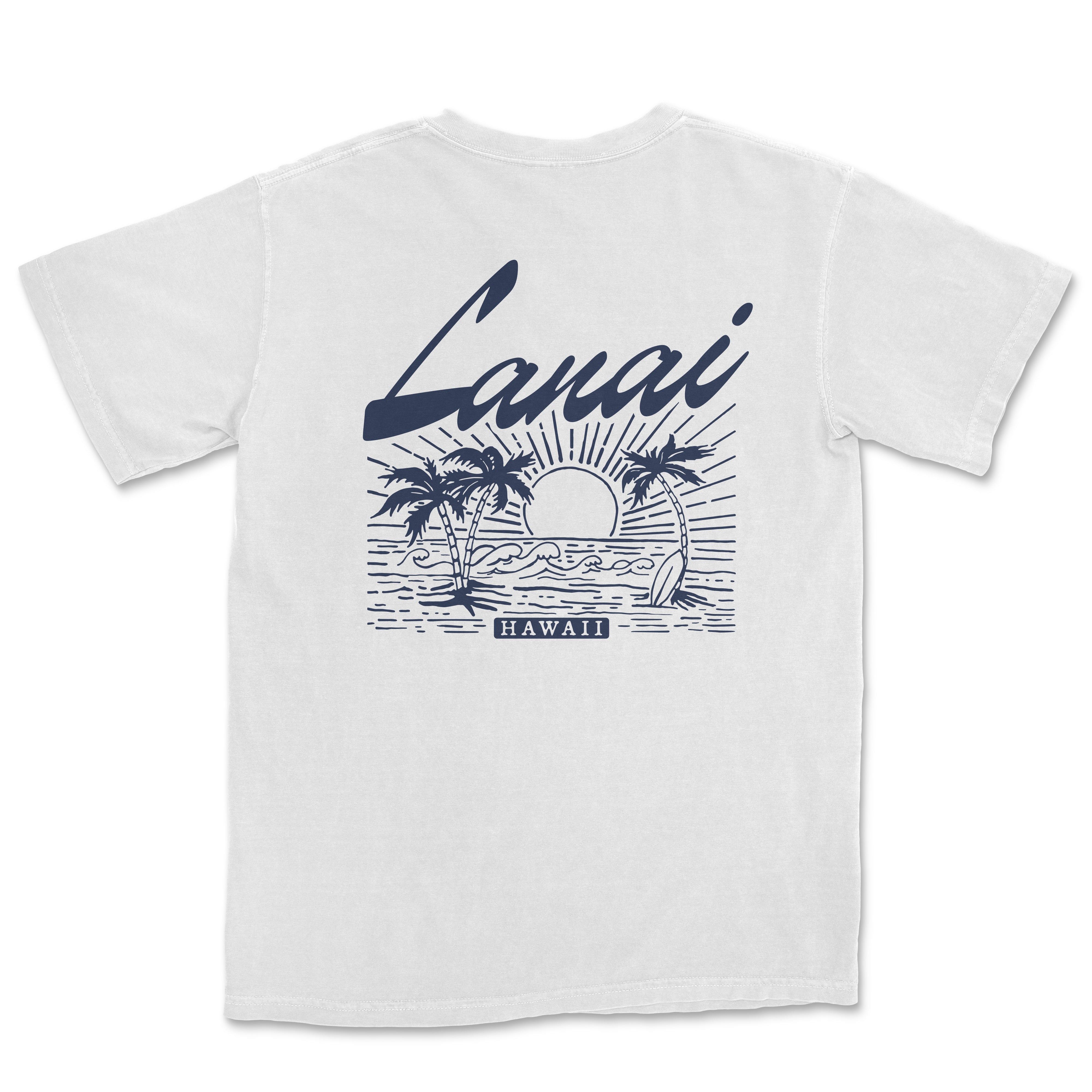 a white t - shirt with the words lanai on it