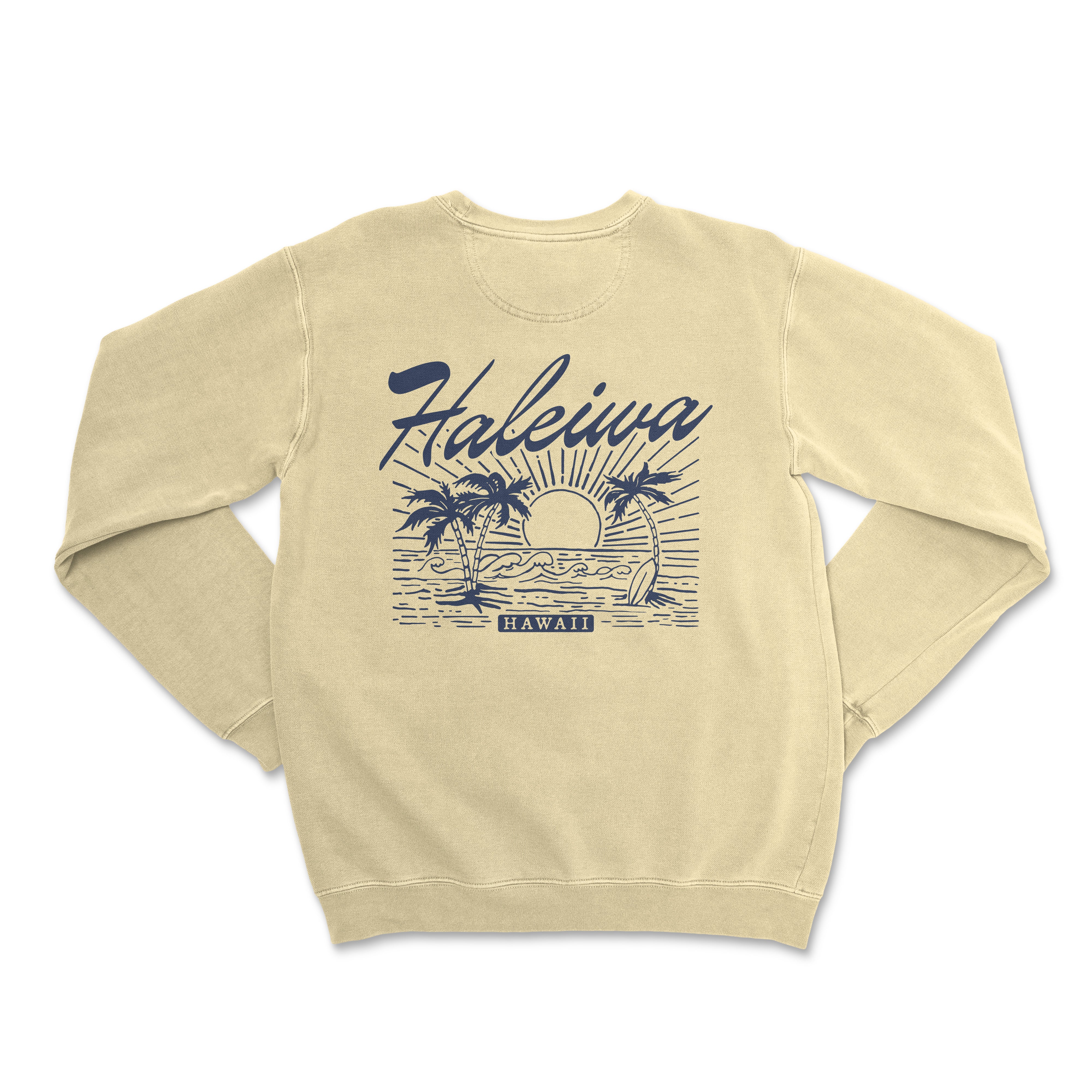 a white sweatshirt with the words hawaia on it