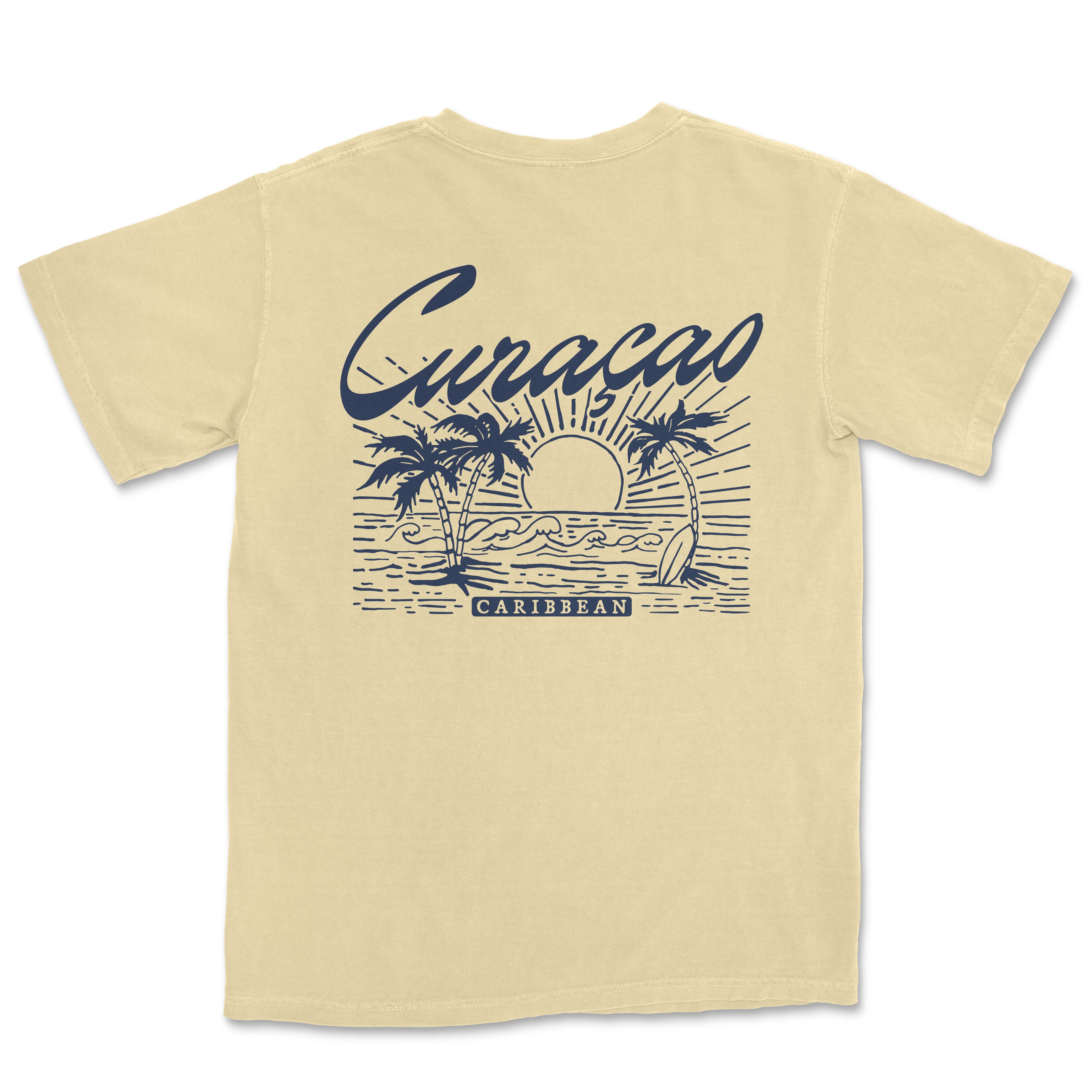 a t - shirt with the words curaco on it