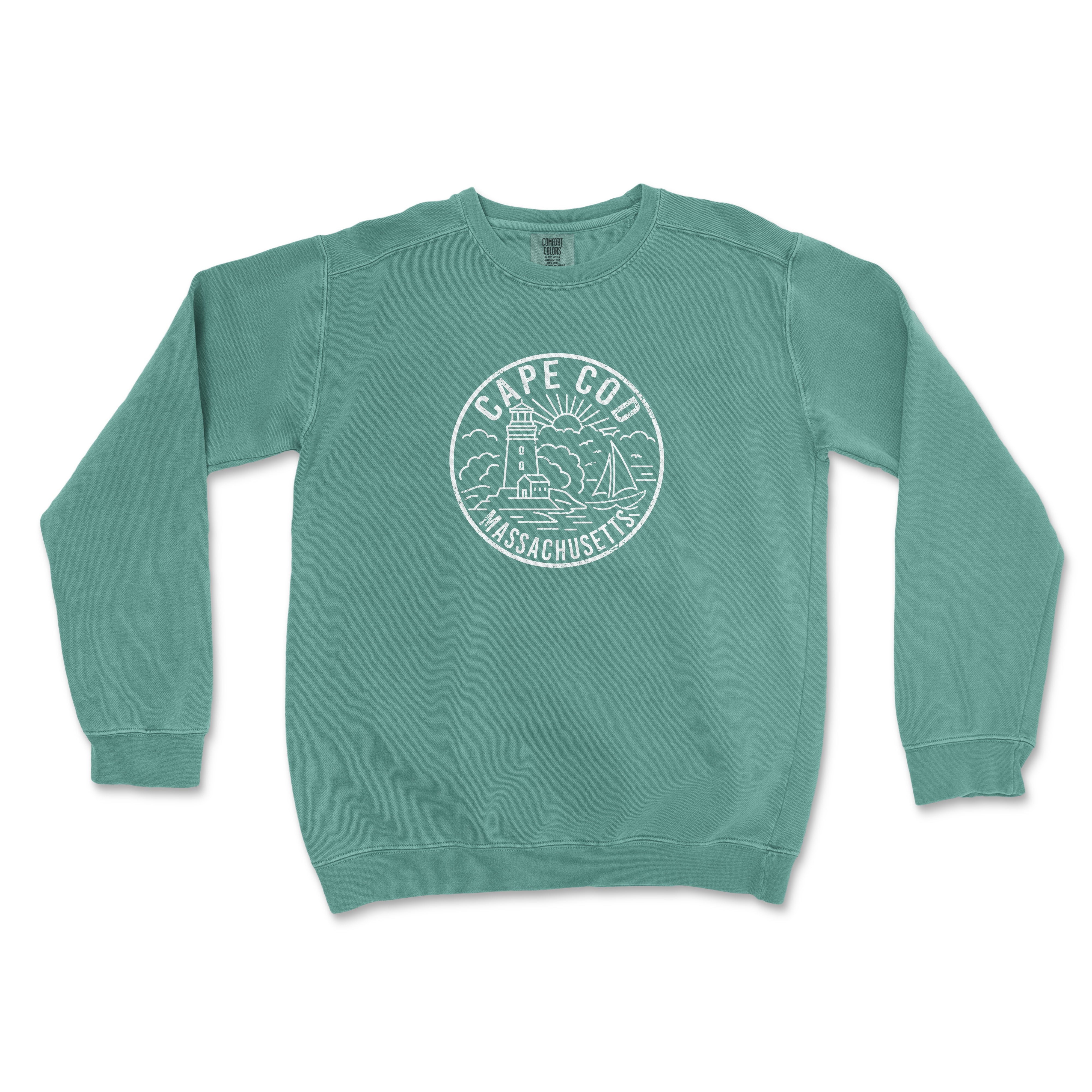 Cape Cod Massachusetts Comfort Colors Crewneck Sweatshirt