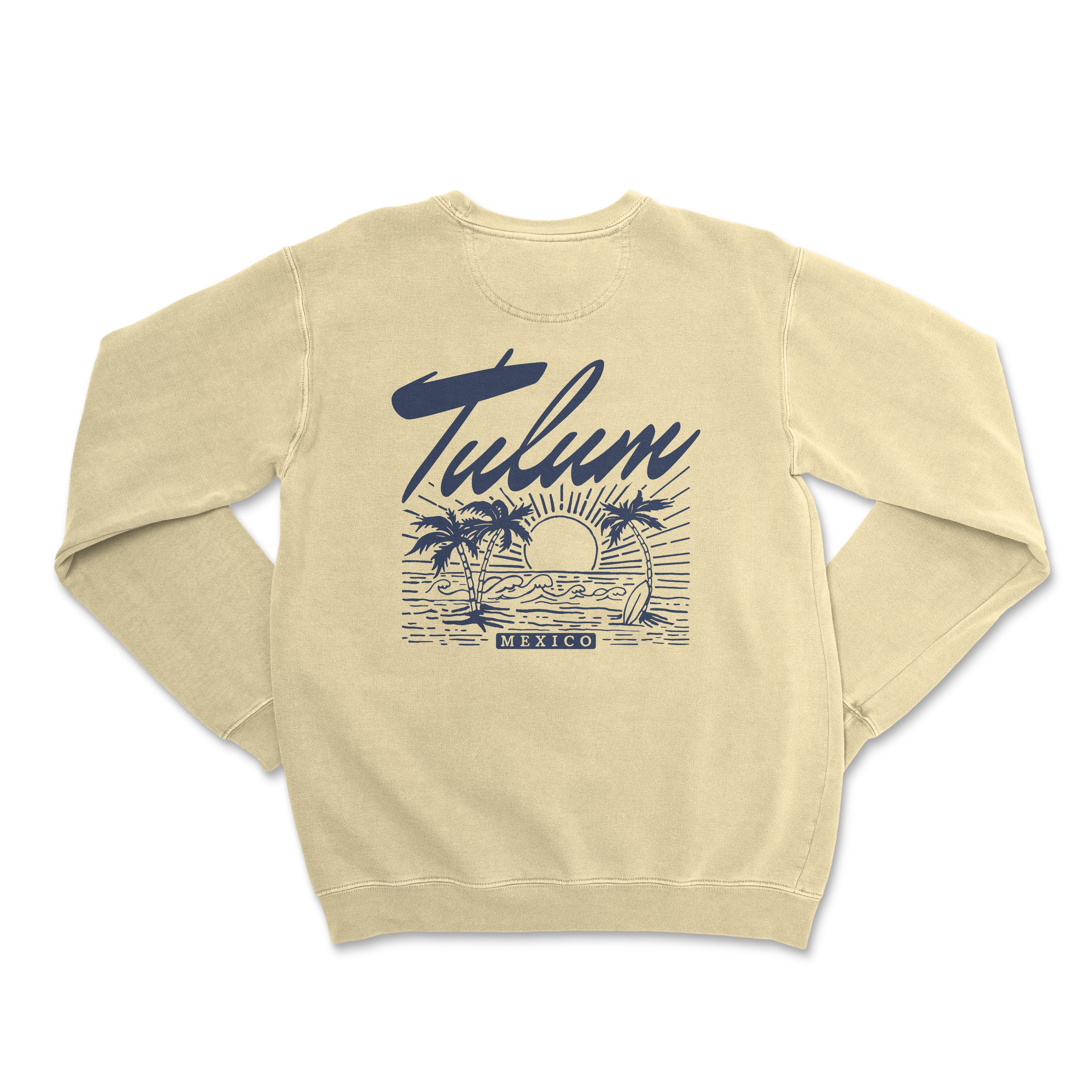 a white sweatshirt with the words, tulen on it