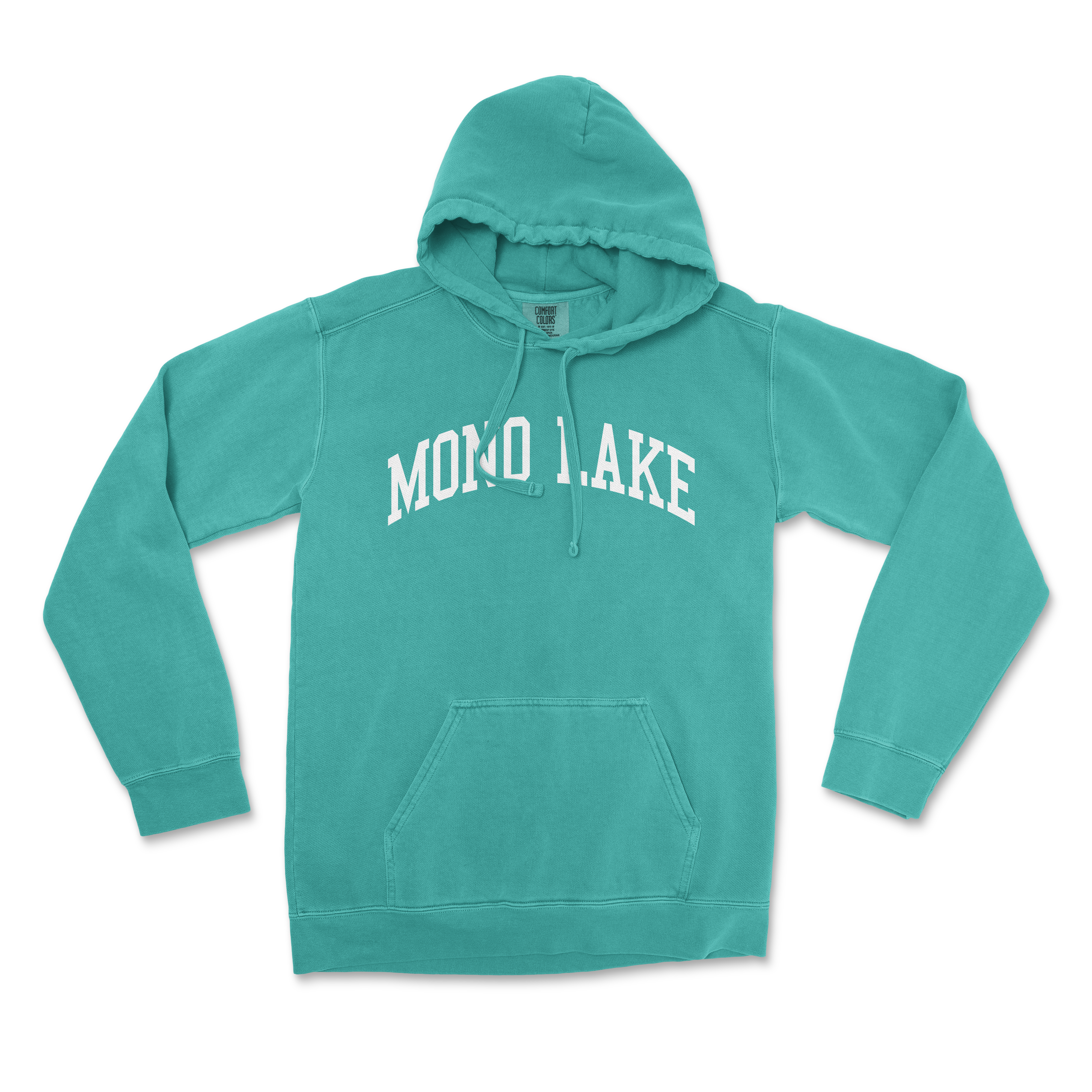 a green hoodie with the words mofo lake on it