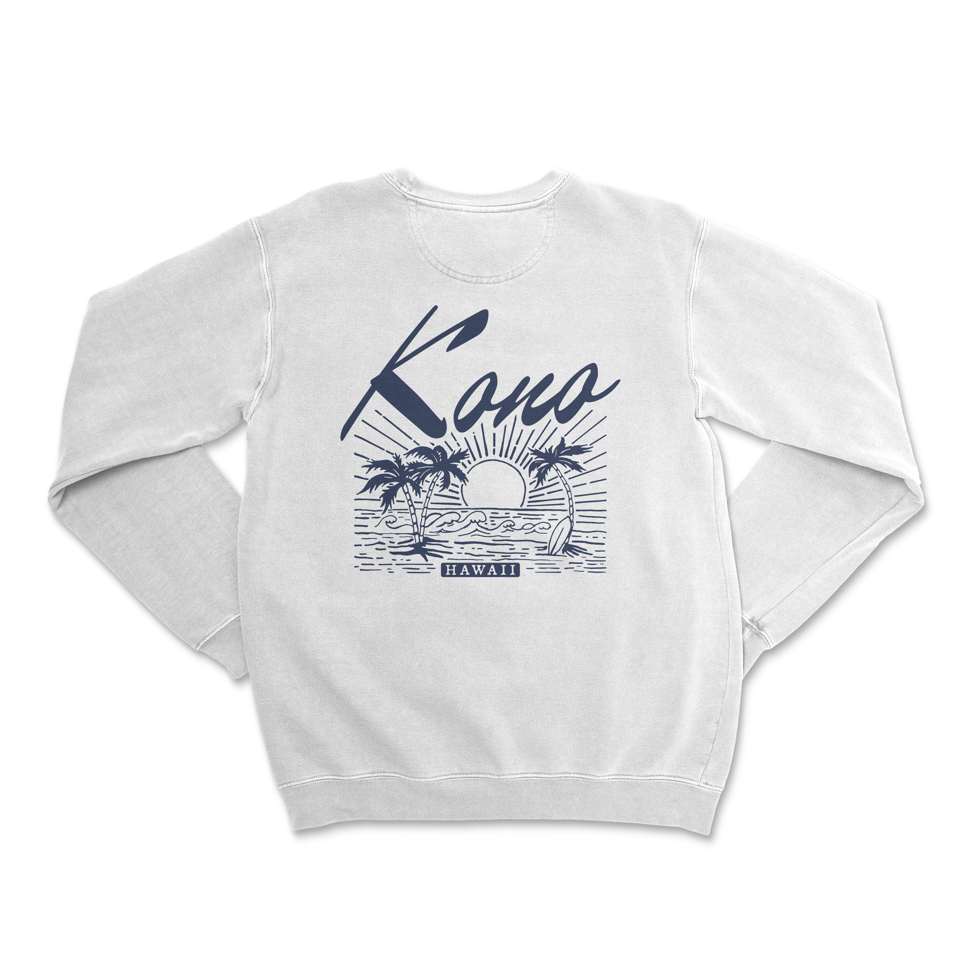 a white sweatshirt with the words kaua on it