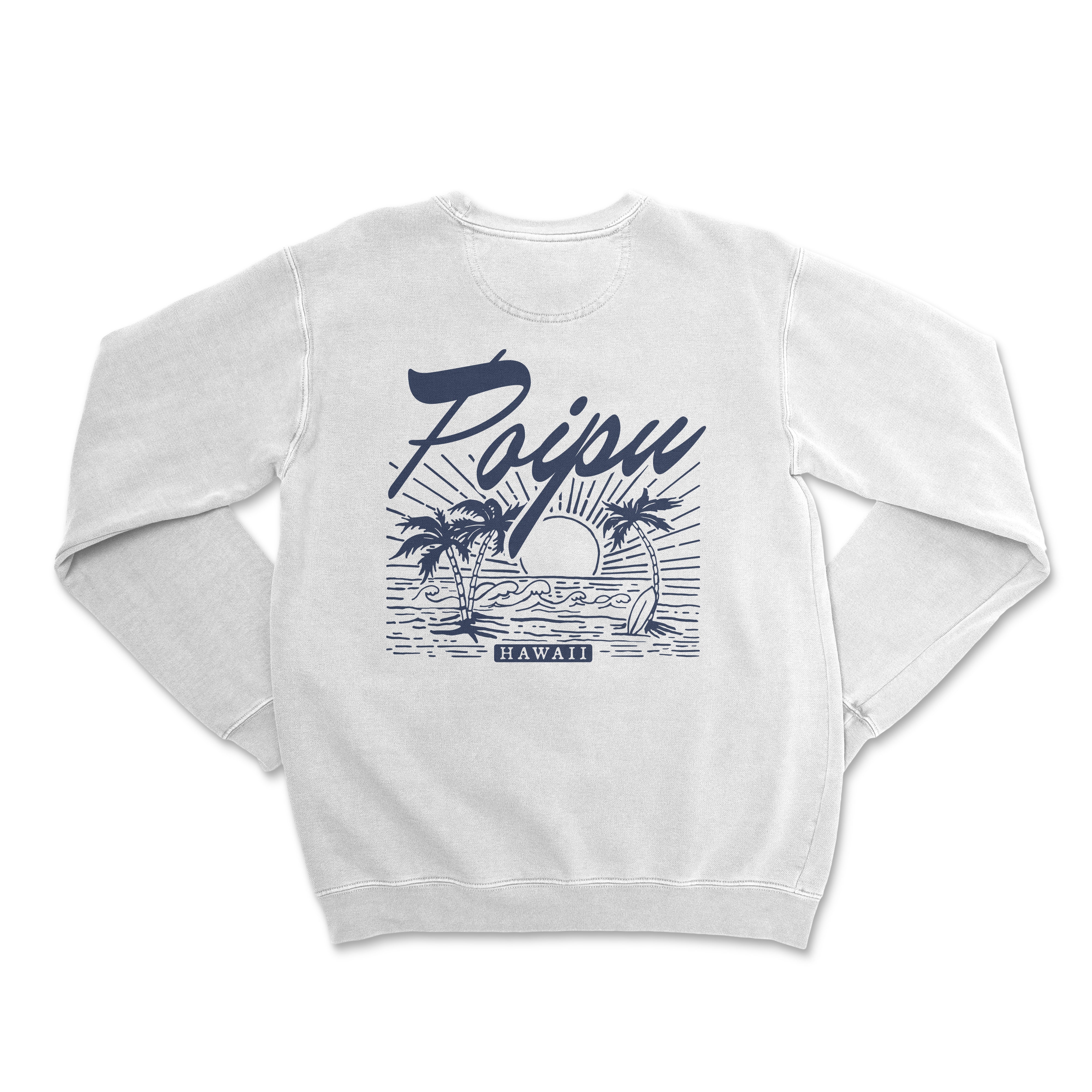 a white sweatshirt with the words fiji on it