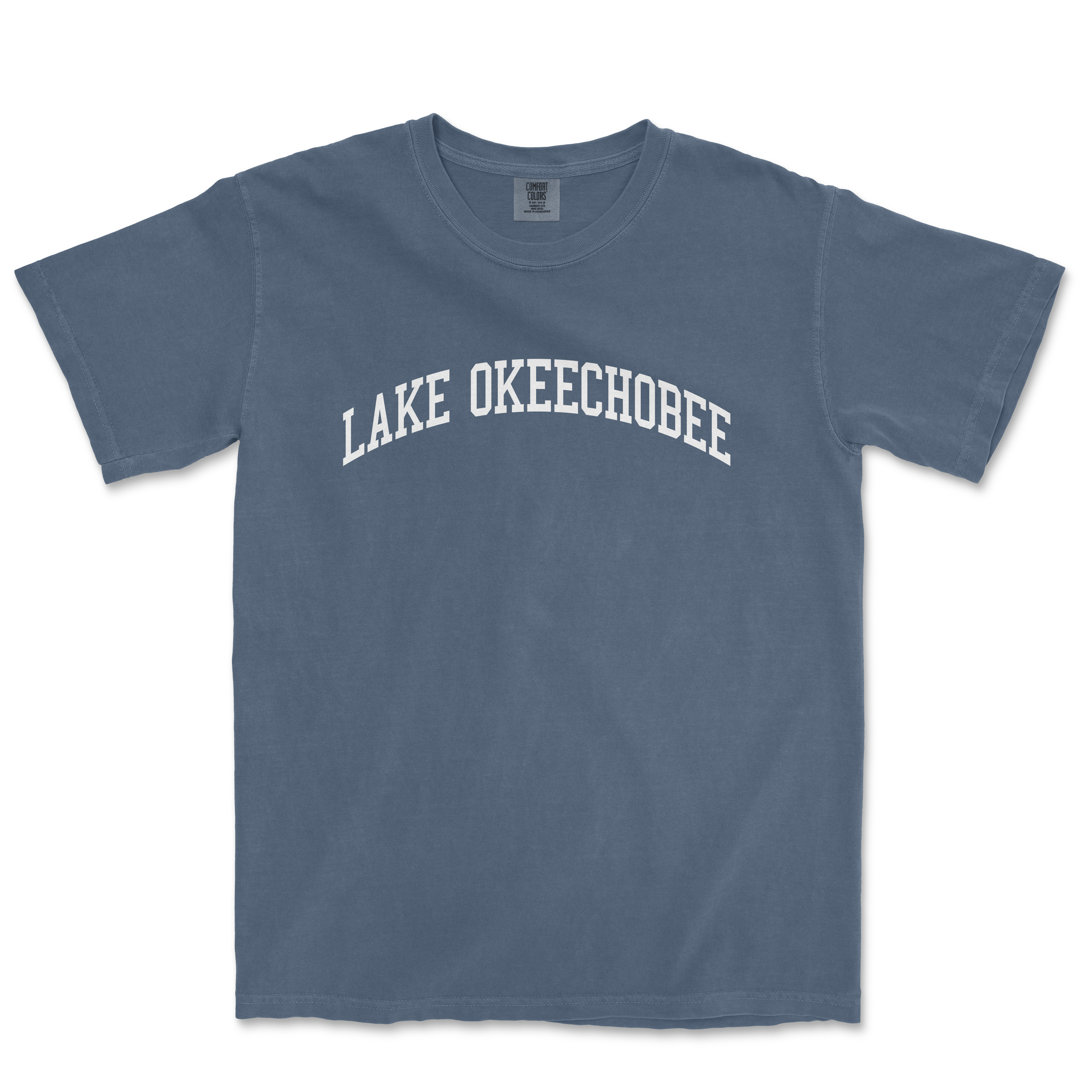 a blue lake okeechobee t - shirt with the word lake okee