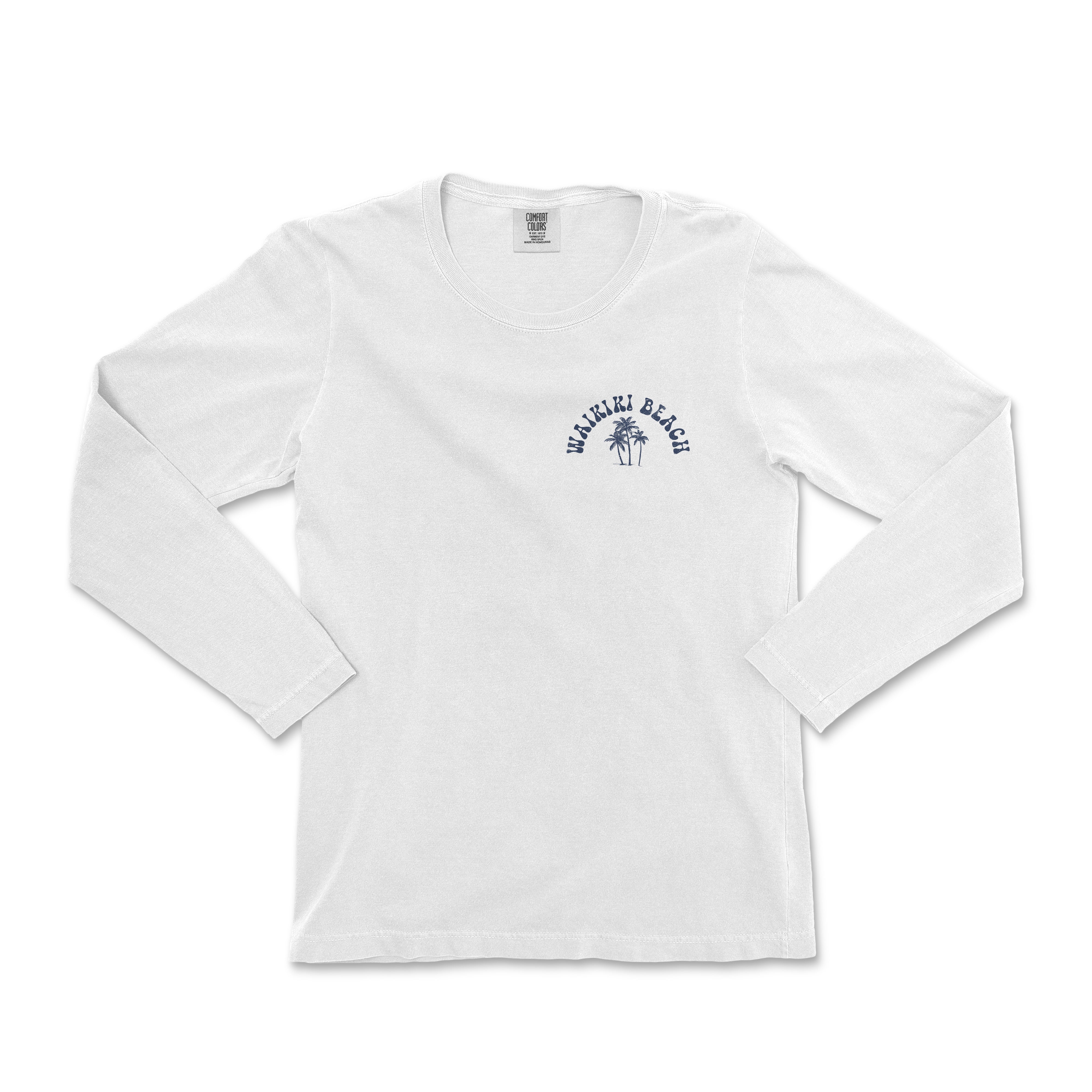 Waikiki Beach Hawaii Long Sleeve Shirt