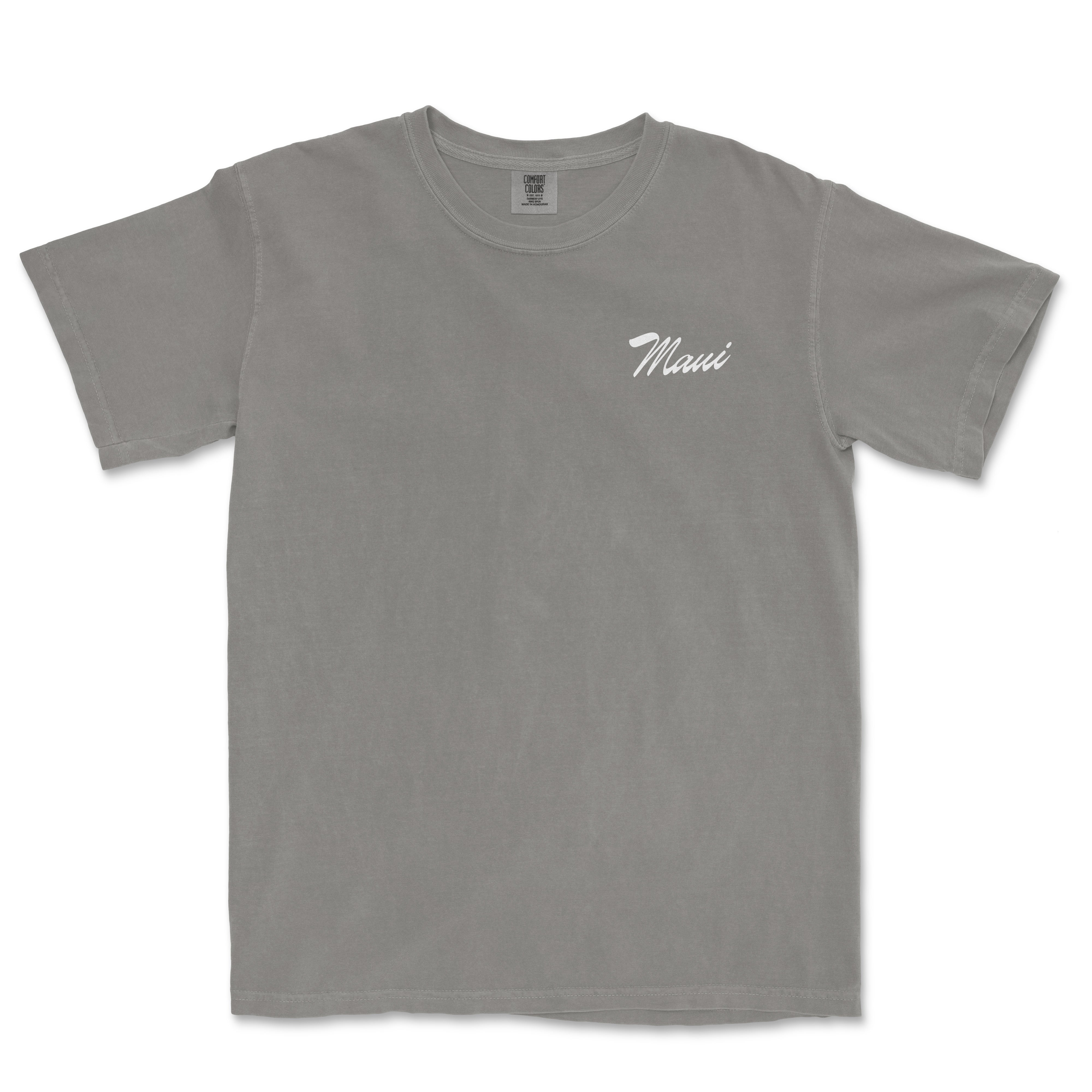 a gray t - shirt with the word miami on it