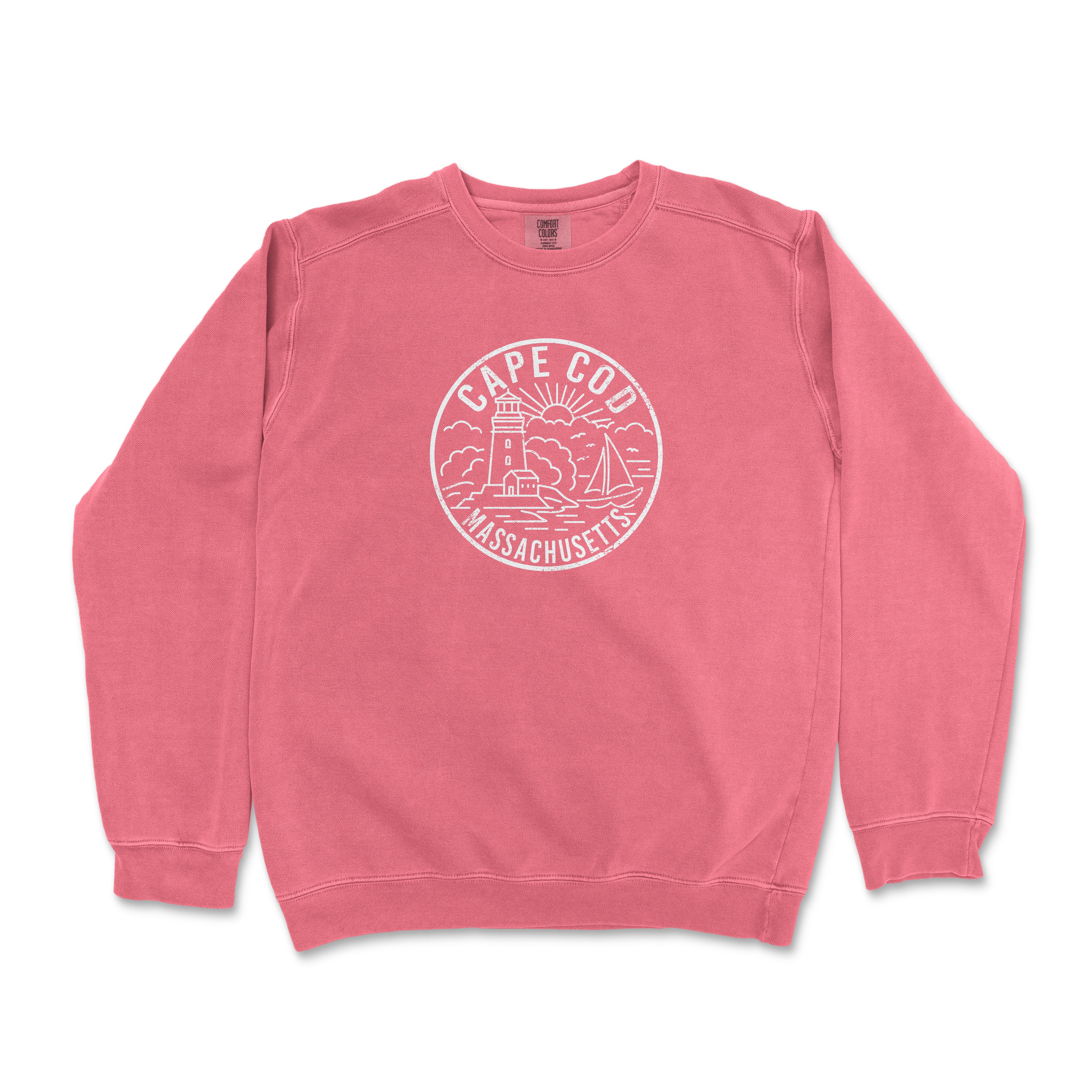 Cape Cod Massachusetts Comfort Colors Crewneck Sweatshirt