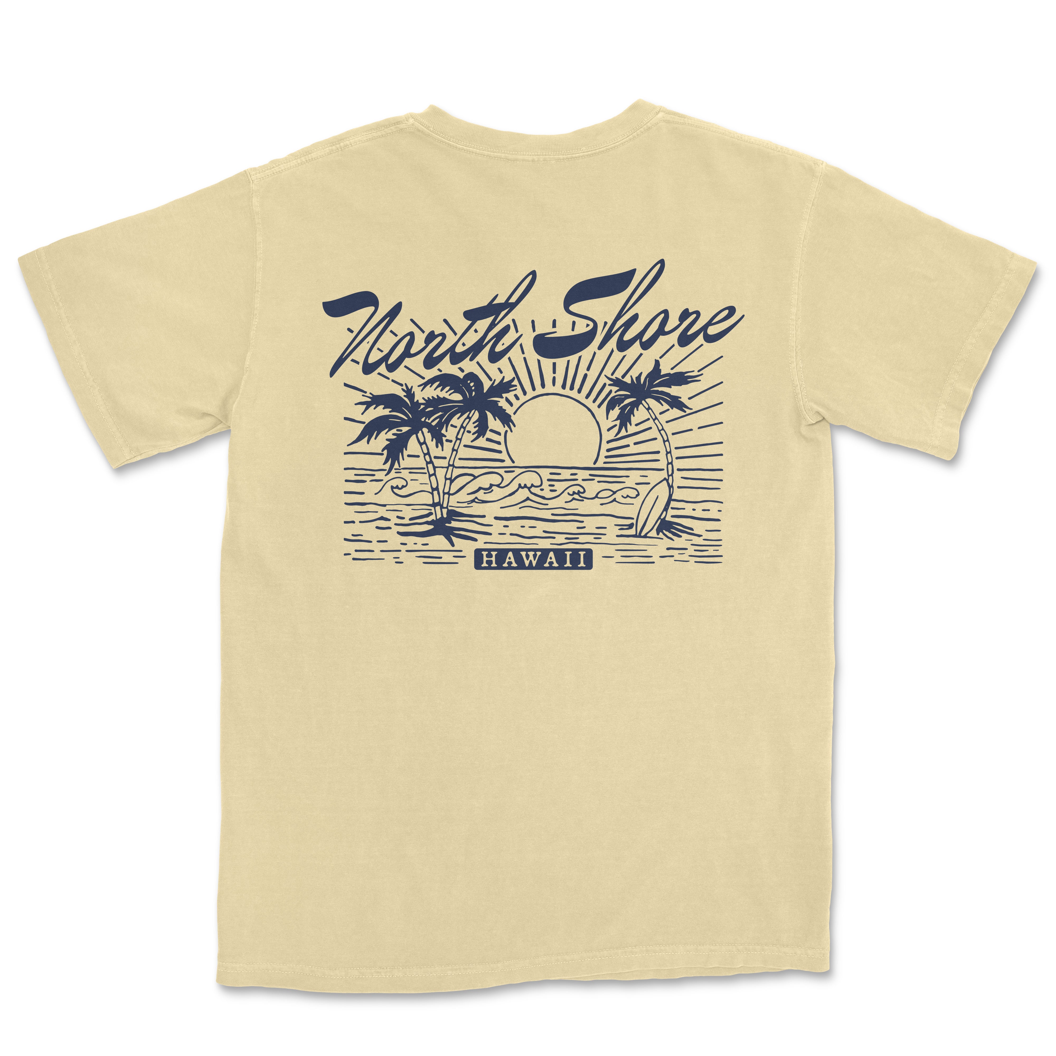 a t - shirt with the words hawaii on it