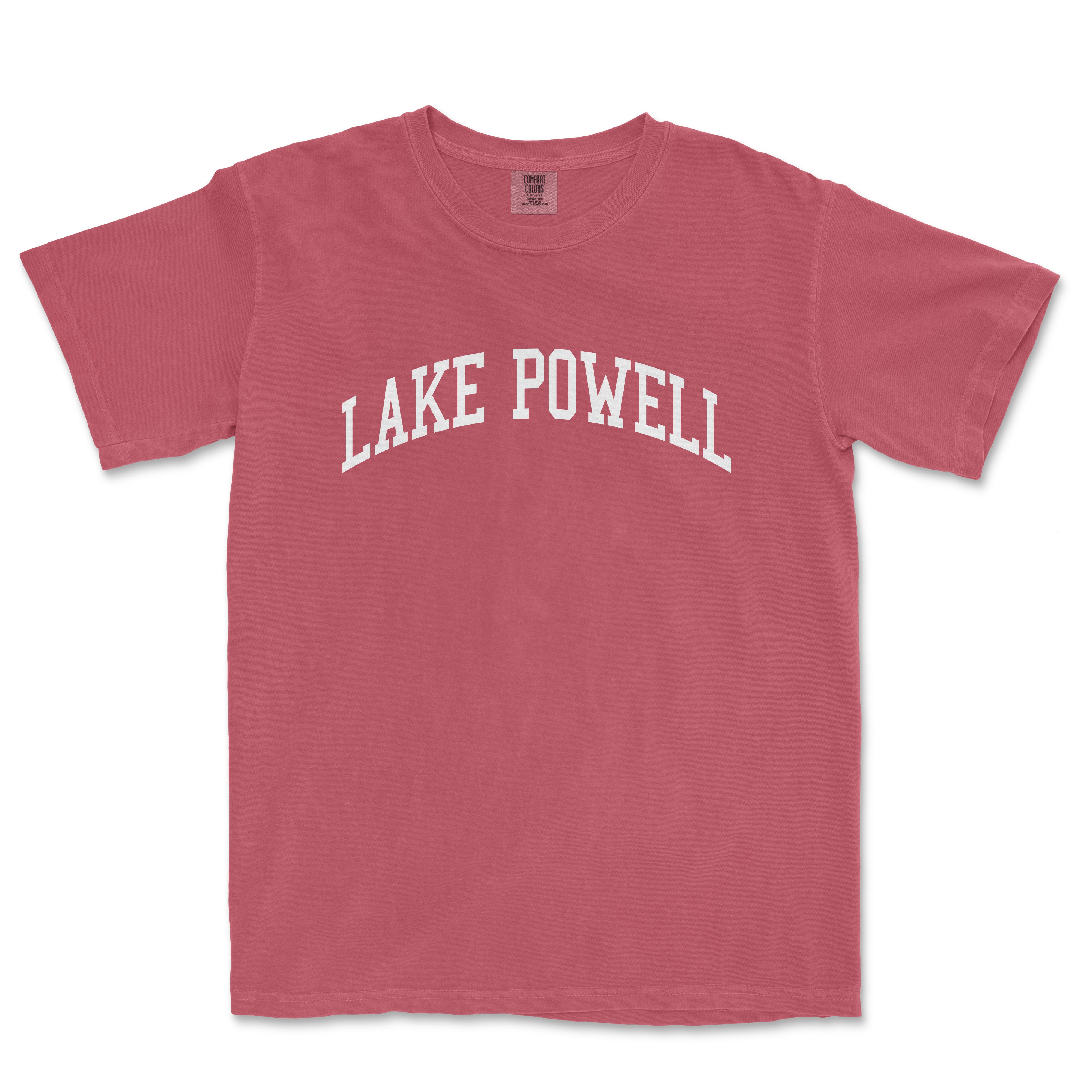 a red lake powell t - shirt that says lake powell